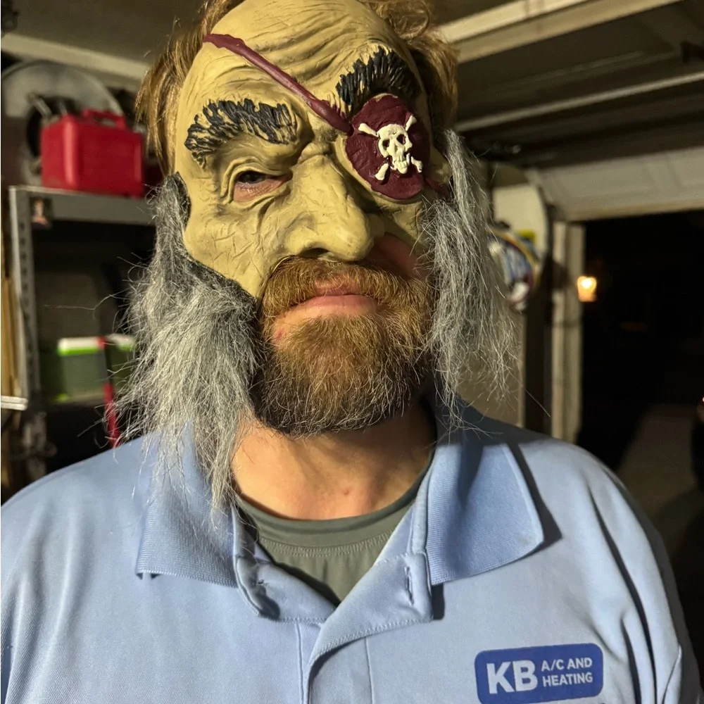 Adult scary old man mask costume Halloween